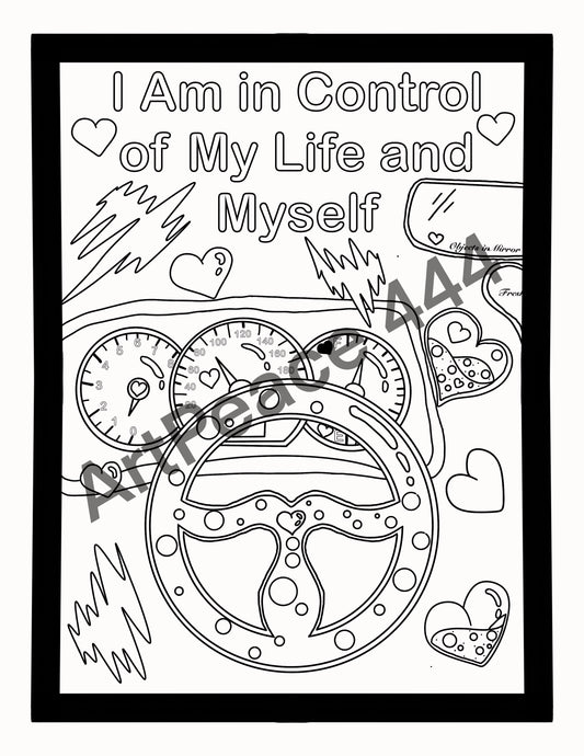 Self Love and Self Care Coloring Book | 35 Original Hand Drawn Images