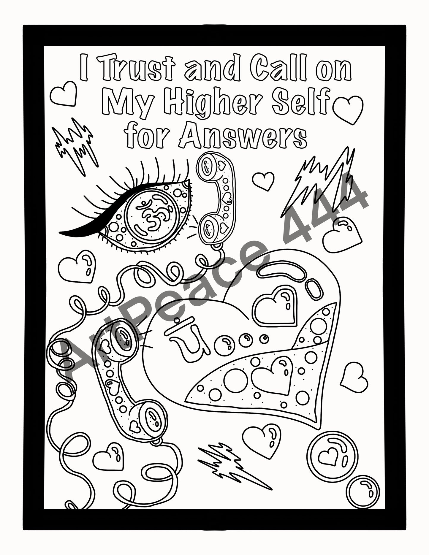 Self Love and Self Care Coloring Book | 35 Original Hand Drawn Images