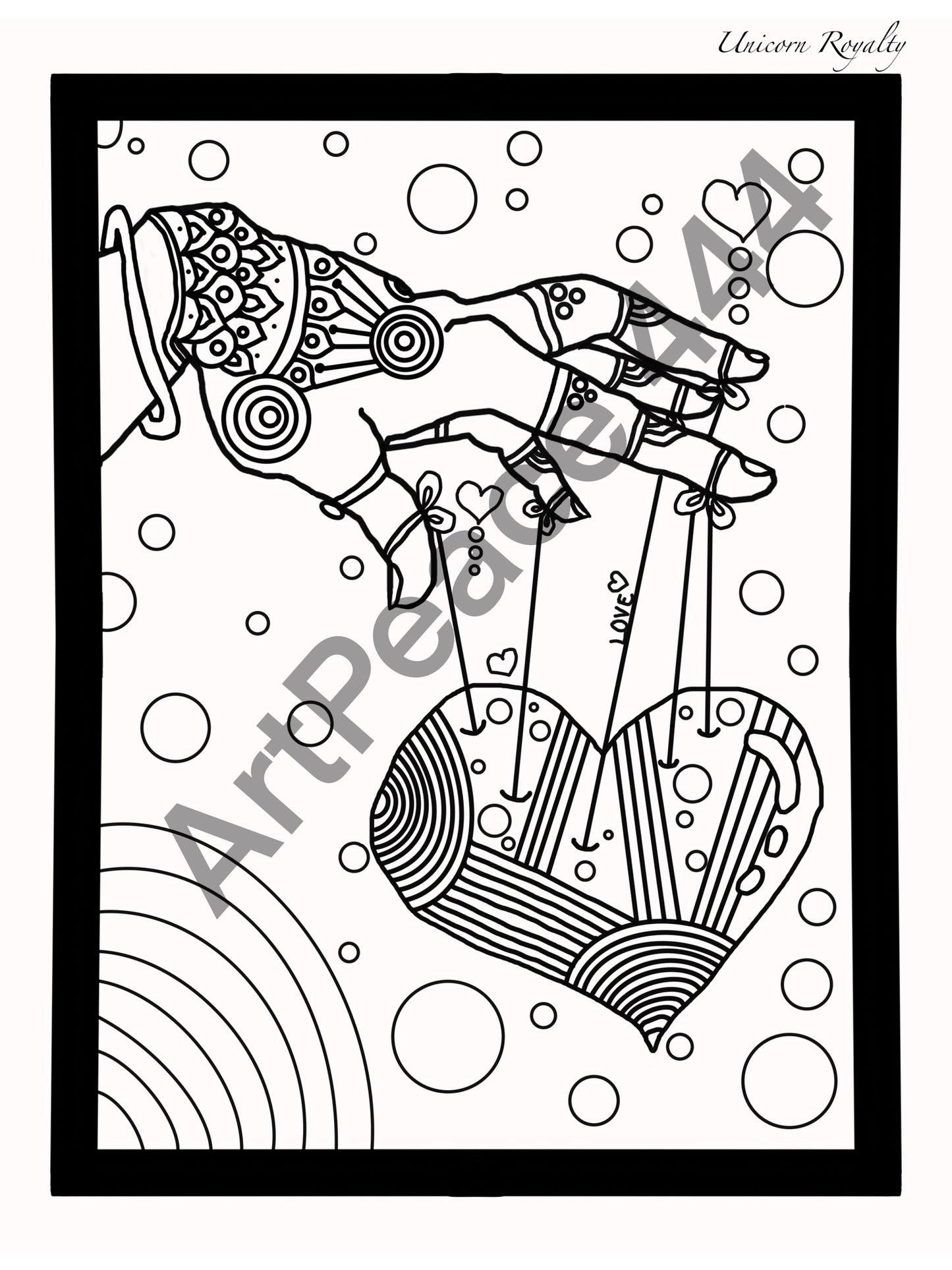 Finding Love Coloring Pages | Digital Download | 30 Hand Drawn Pages